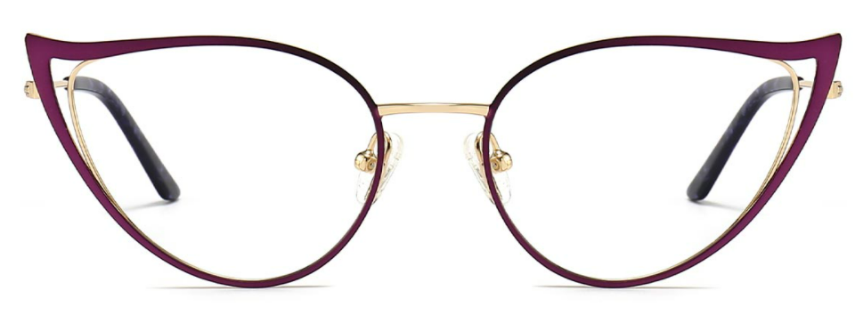 Caoimhe: Cat-eye Purple Eyeglasses for Women