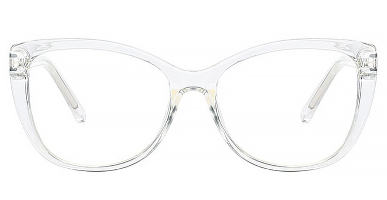 trendy white frame glasses