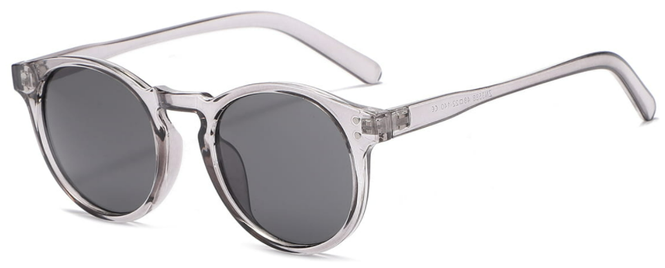 Jacob:Round Grey Sunglasses for Men and Women