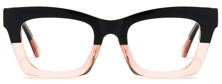 Laelia Rectangle Black-pink Eyeglass