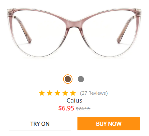 Cat-eye Brown Eyeglasses for Women