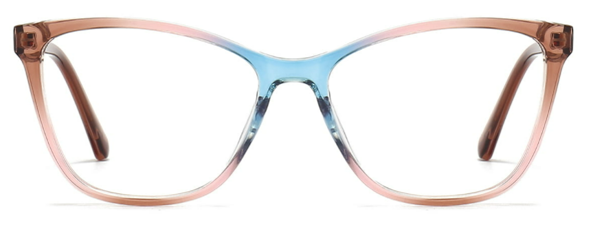 Oval Tawny-Pink-Blue Eyeglasses For Men and Women