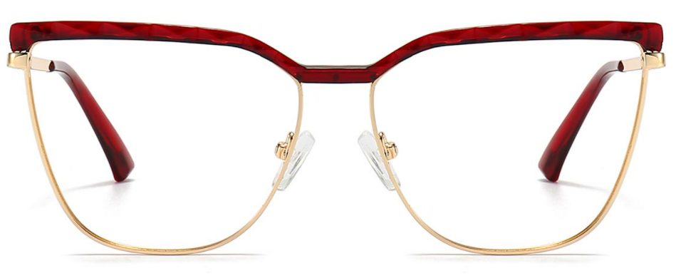 Zephyr: Cat-eye Wine Eyeglasses for Women