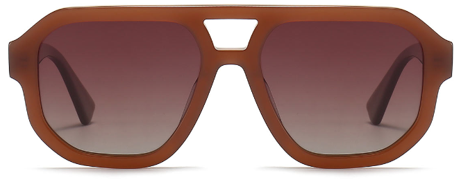 Sosa: Aviator Brown/Brown Sunglasses for Men and Women