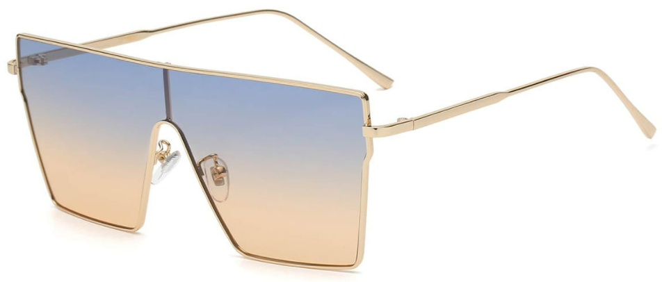 Priya Square Gold Sunglasses