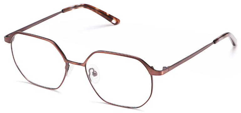 Caz:Square Tortoiseshell/Brown Eyeglasses for Men and Women