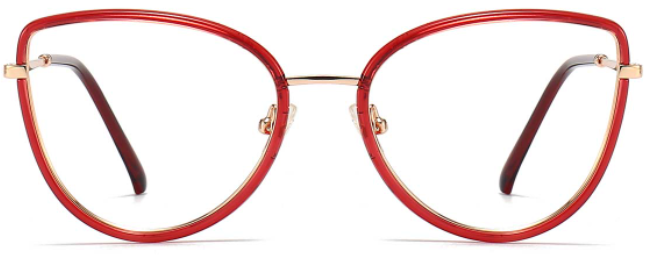 Cat-eye Red Eyeglasses For Women