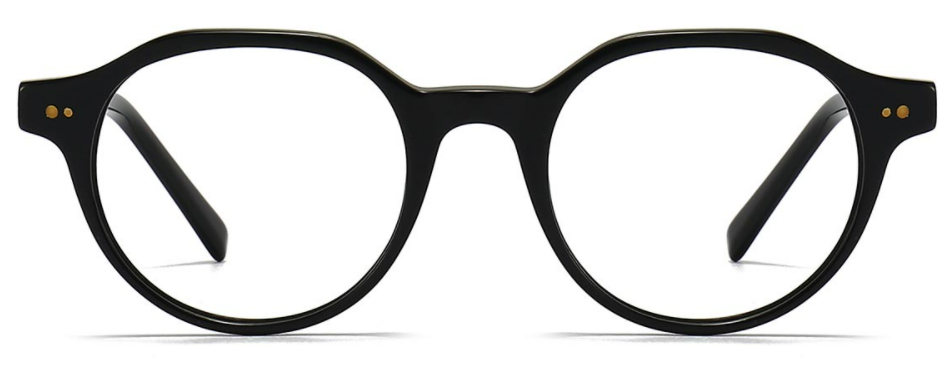 Round Black Eyeglasses for Men and Women