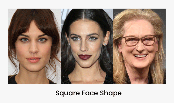 women with square face shape