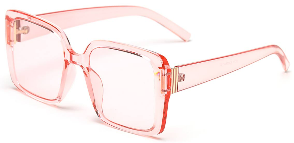 Josiah:Square Pink Sunglasses for Men Women