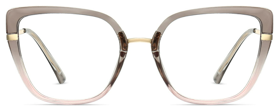 Cat-eye Grey/Pink Eyeglasses for Women