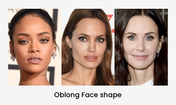oblong face shape