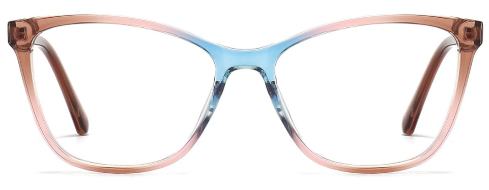 Oval Tawny-Pink-Blue Eyeglasses for Men and Women