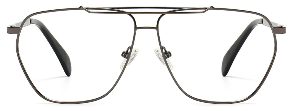 Isolde: Aviator Black Eyeglasses for Men