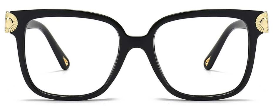 Square Black Eyeglasses for Men and Women
