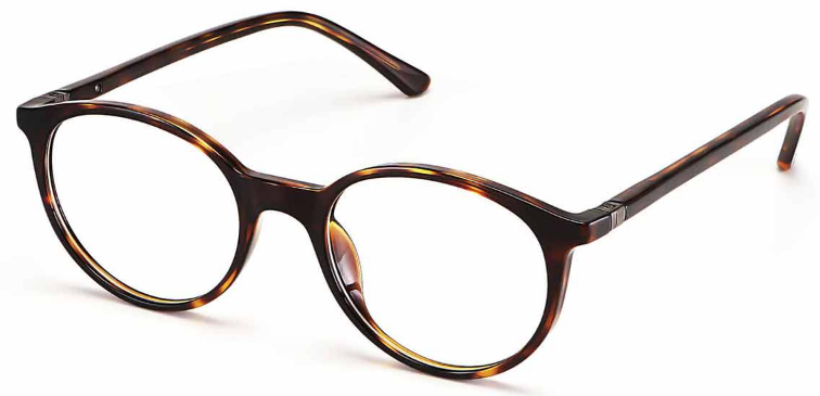 Starlight: Round Tortoiseshell Eyeglasses for Men and Women