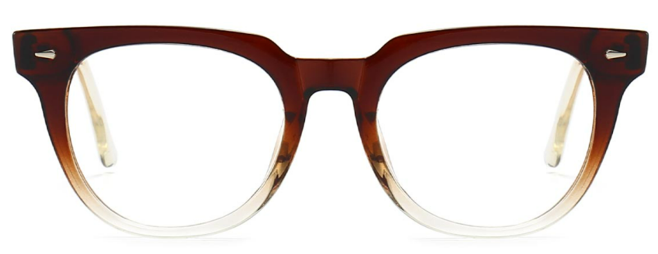 Paisley: Oval Tawny Eyeglasses for Men and Women