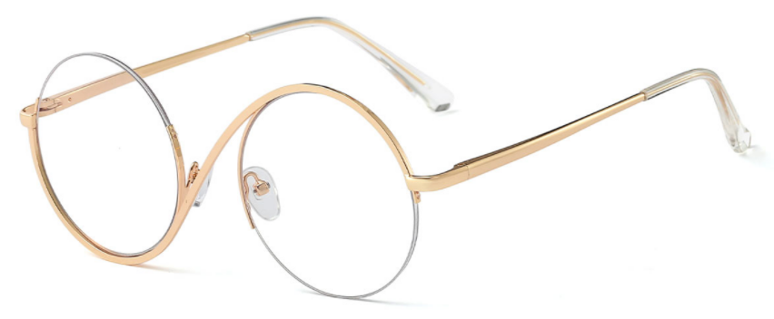 Round Gold Eyeglasses For Women