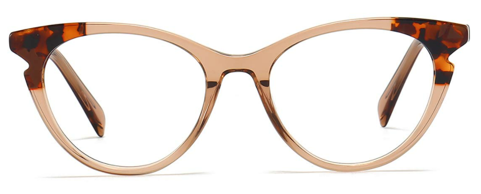 Corisande: Oval Brown Eyeglasses For Women