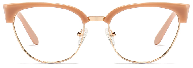 Kalindi: Oval Orange Eyeglasses for Men and Women
