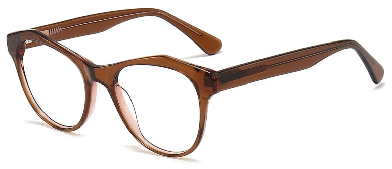 Anala:Cat-eye Tortoiseshell/Brown Eyeglasses for Men and Women