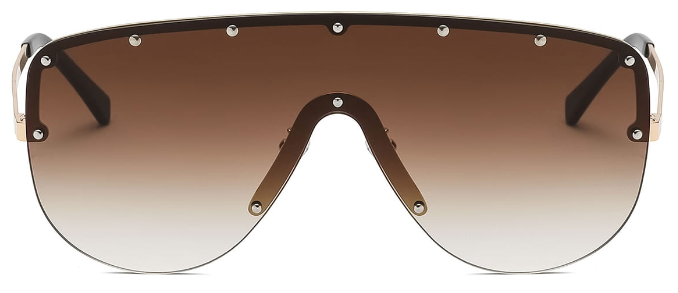 Theone: Aviator Brown Sunglasses For Women