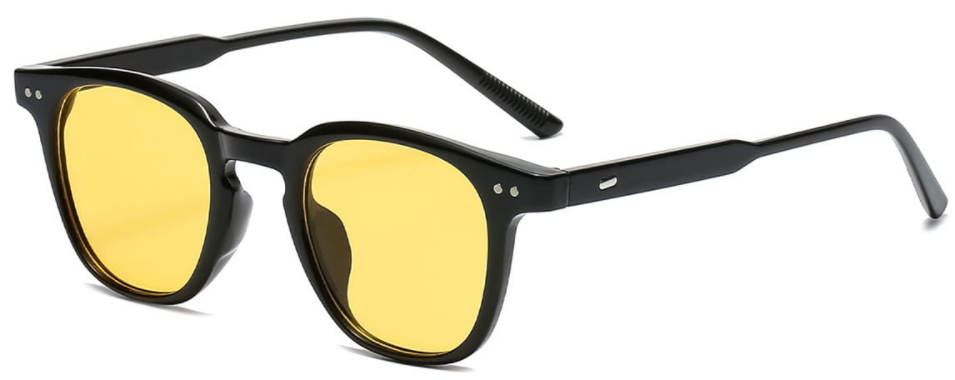 Merida: Oval Black/Yellow Sunglasses for Women and Men