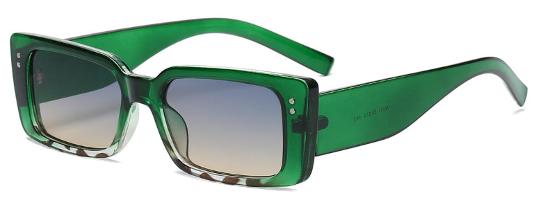 Rectangle Emerald Sunglasses for Women