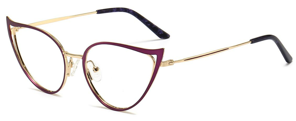 Cat-eye Purple Eyeglasses for Women