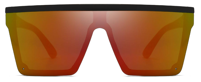Dafne: Square Black/Brown Sunglasses for Men