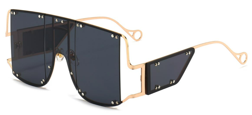Square Gold/Grey Sunglasses For Women