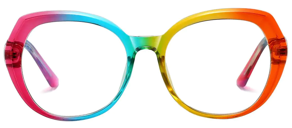 Finian: Oval Colourful Glasses