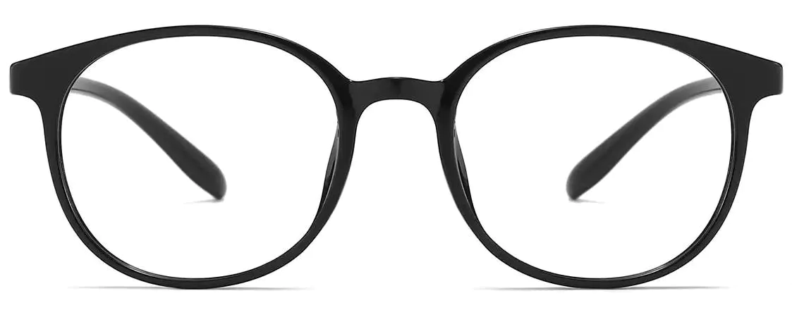 Sabrina: Oval Black Glasses