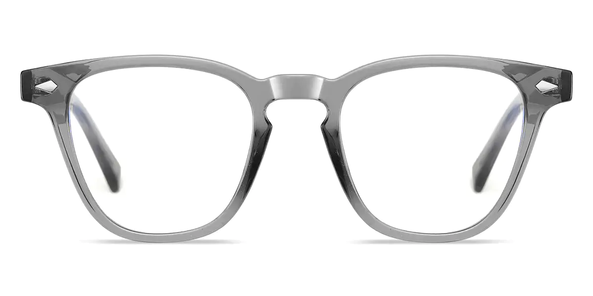 Square Grey Glasses for Men and Women