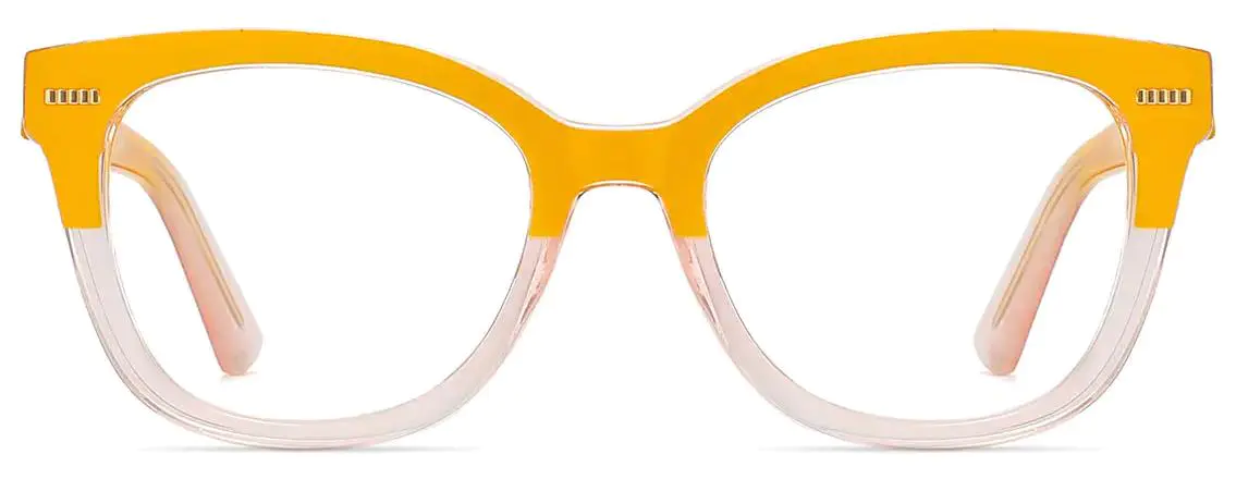 Barbi: Square Yellow-Clear Glasses