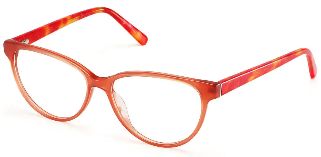 Lindsay: Cat-eye Orange Glasses