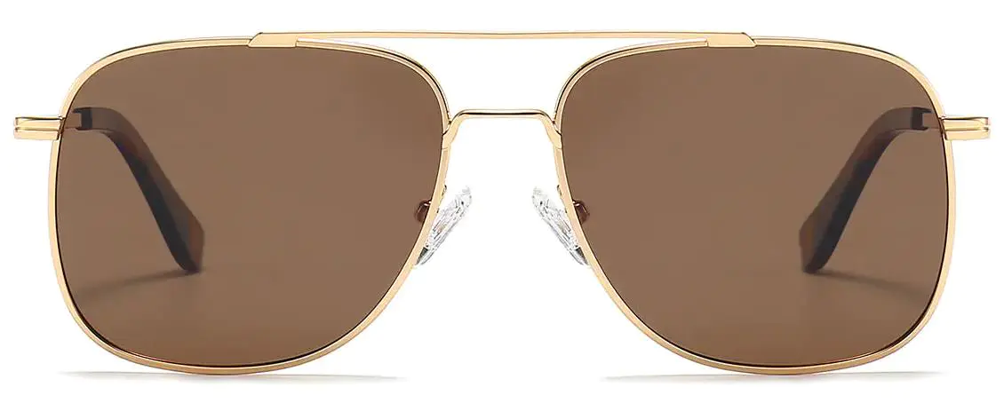 Tuku: Aviator Gold/Brown Sunglasses