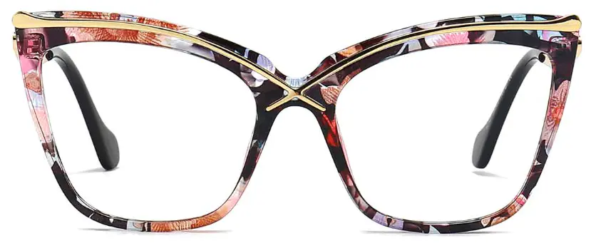 Azalea: Cat-eye Floral Eyeglasses for Women