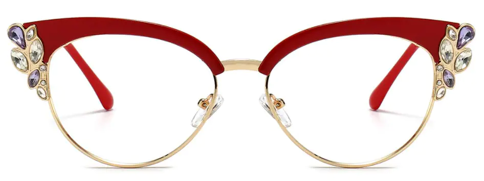 Cat-eye Red Eyeglasses for Women