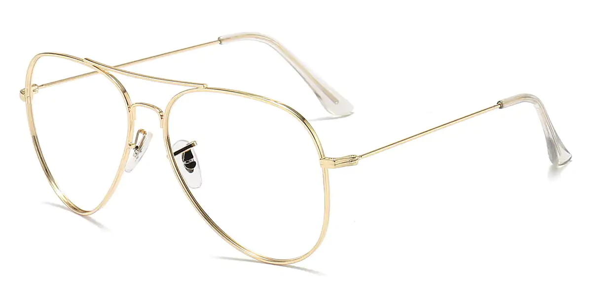 Aviator Gold Glasses for Men and Women