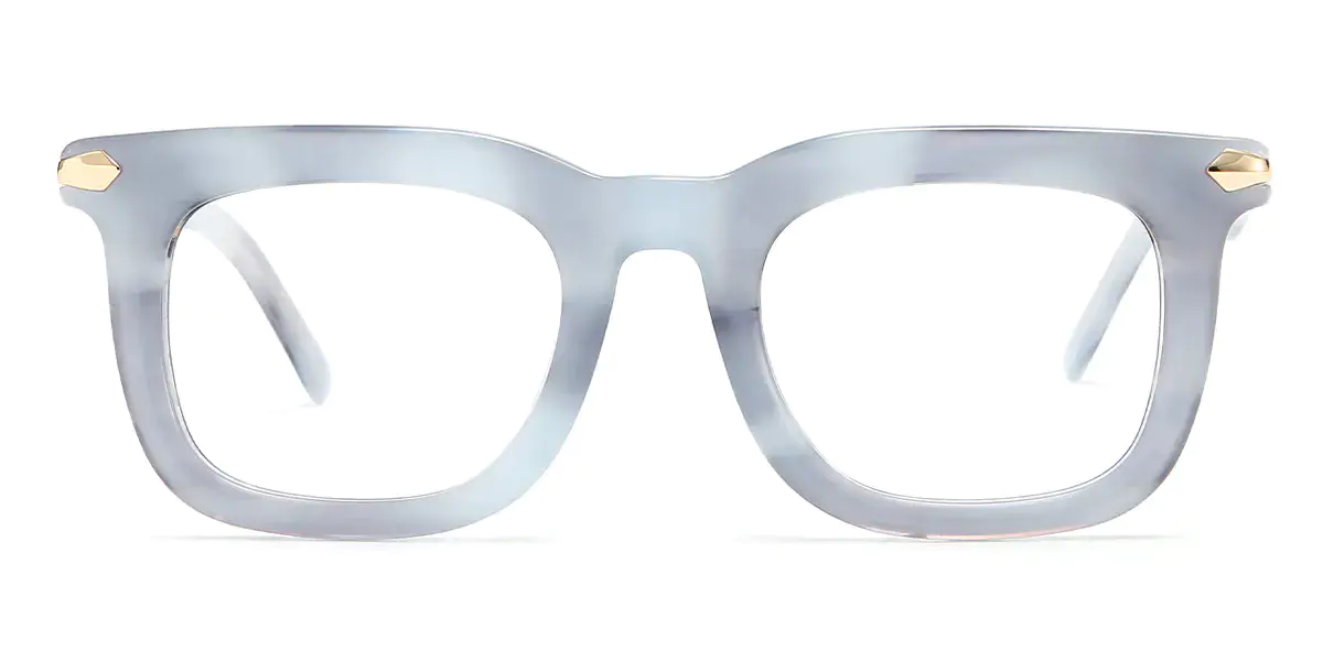 Rectangle Blue Glasses for Men