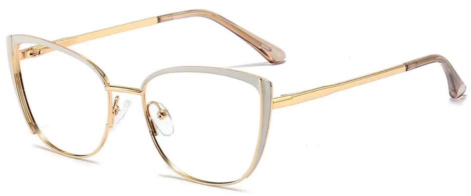 Emery: Cat-eye White Eyeglasses for Women