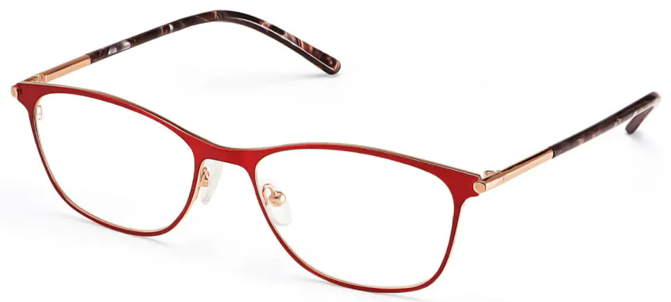 Rectangle Red Eyeglasses for Men and Women