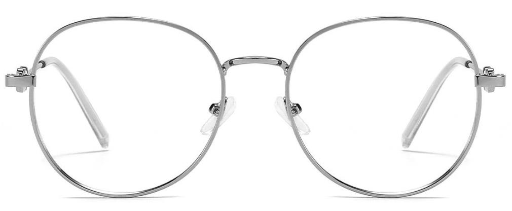 Imani: Round Silver Glasses