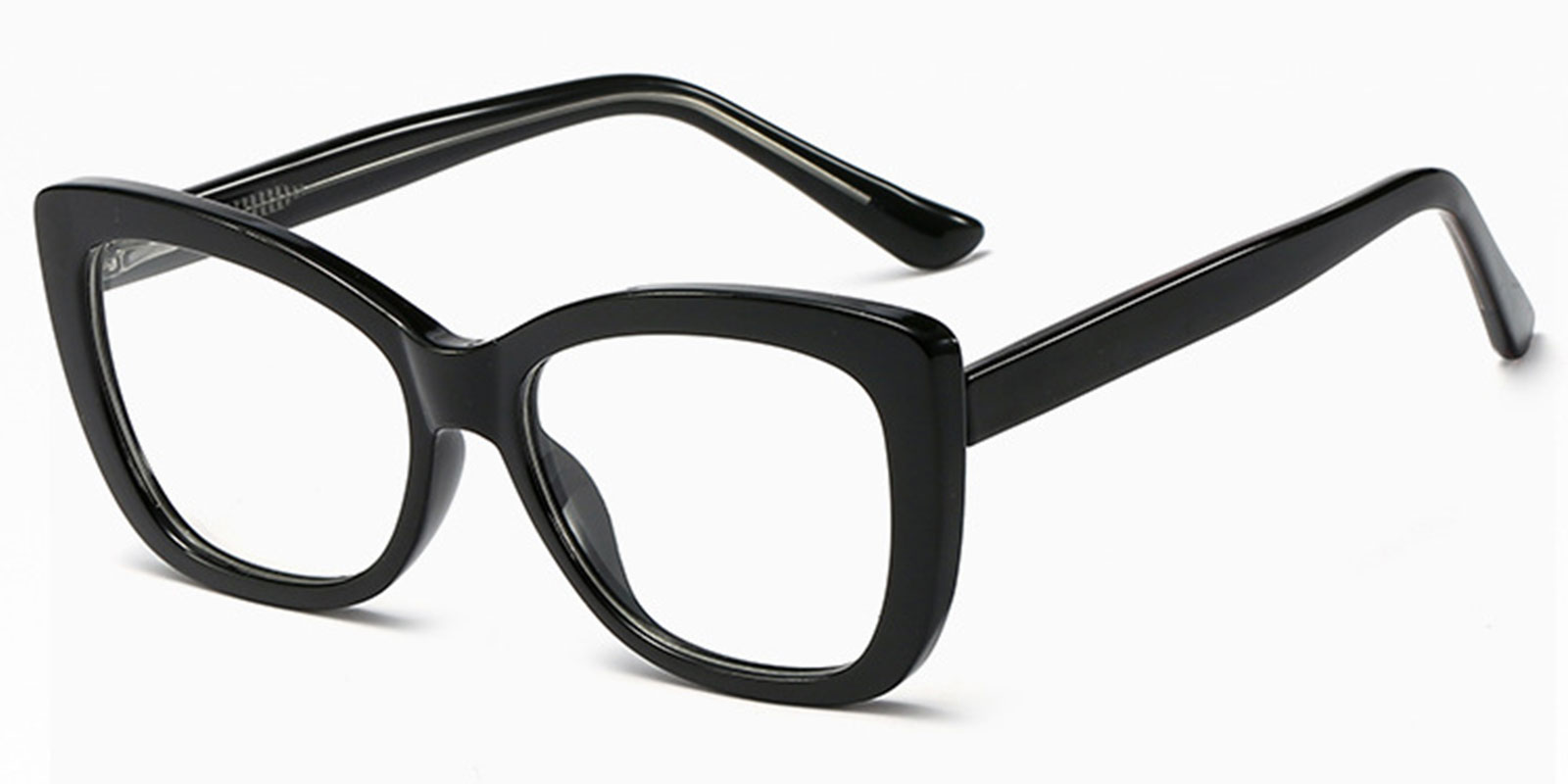 Black - Cat eye Glasses - Milanka