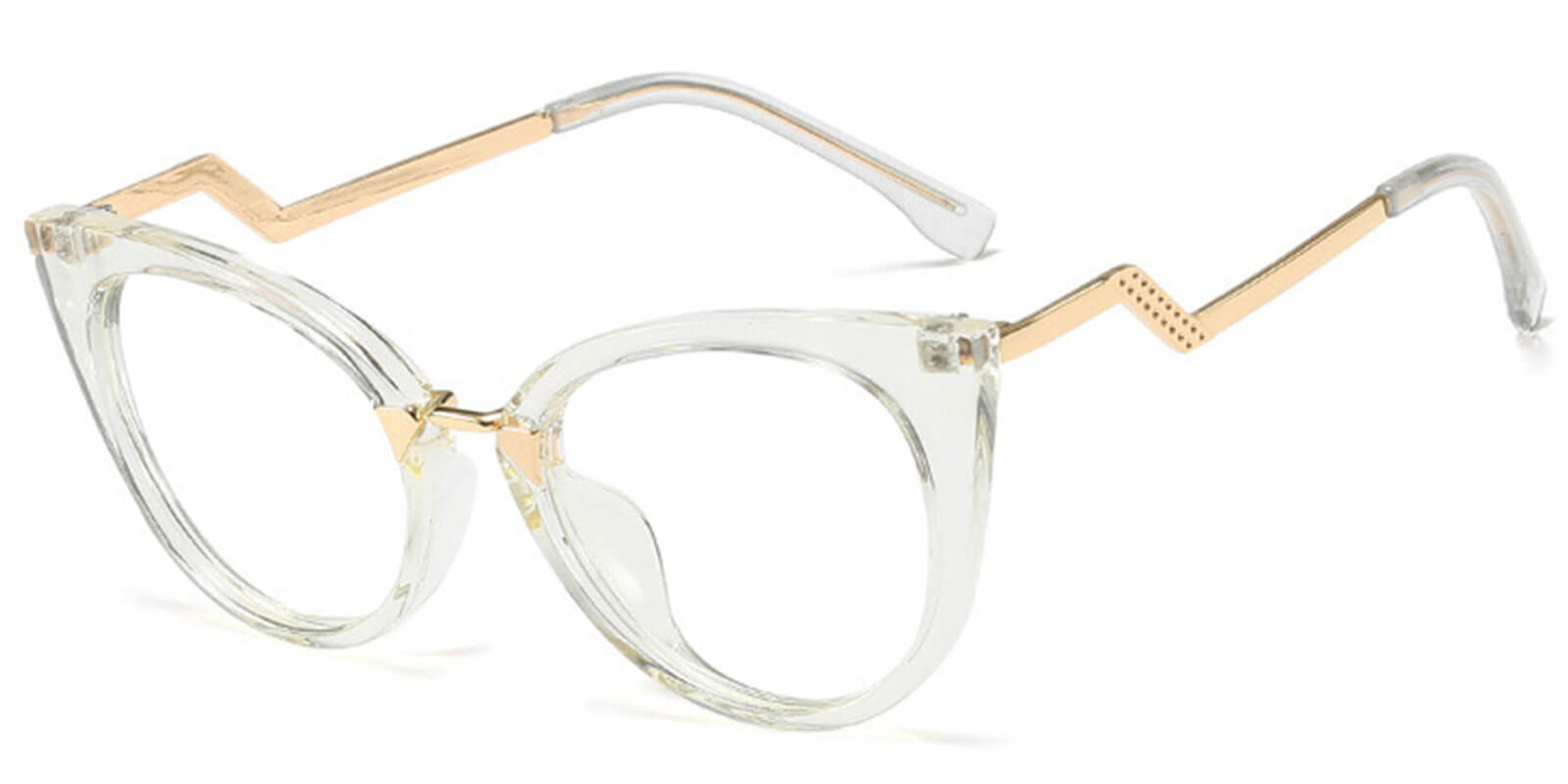Transparent - Cat eye Glasses - Aija