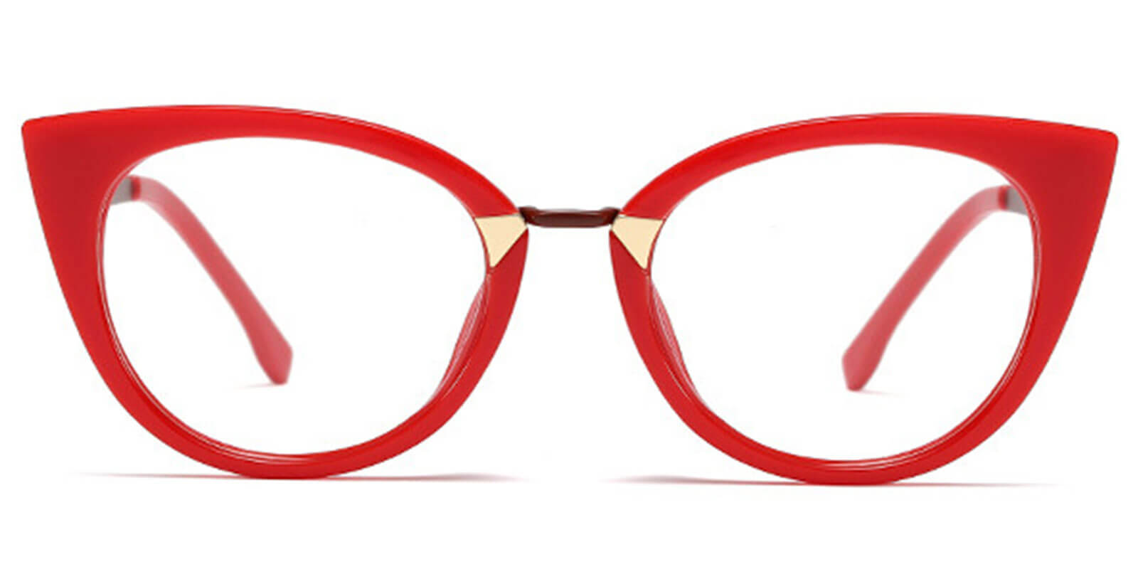 Red - Cat eye Glasses - Aija