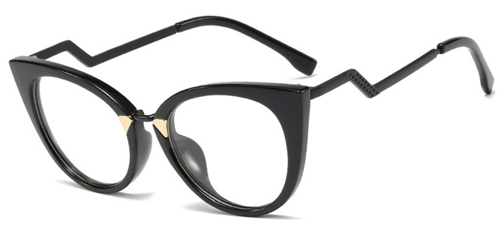 Black - Cat eye Glasses - Aija