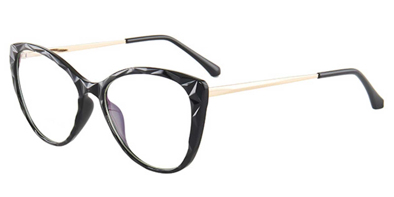 Black - Cat eye Glasses - Januaria