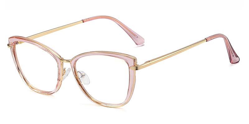 Pink - Square Glasses - Algernon